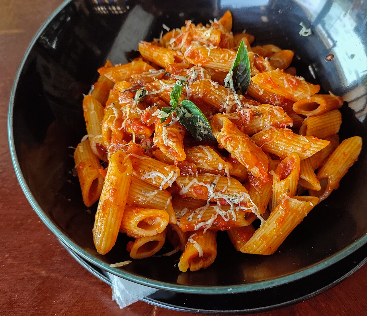 Penne all'Arrabbiata — Fotografia real de referência