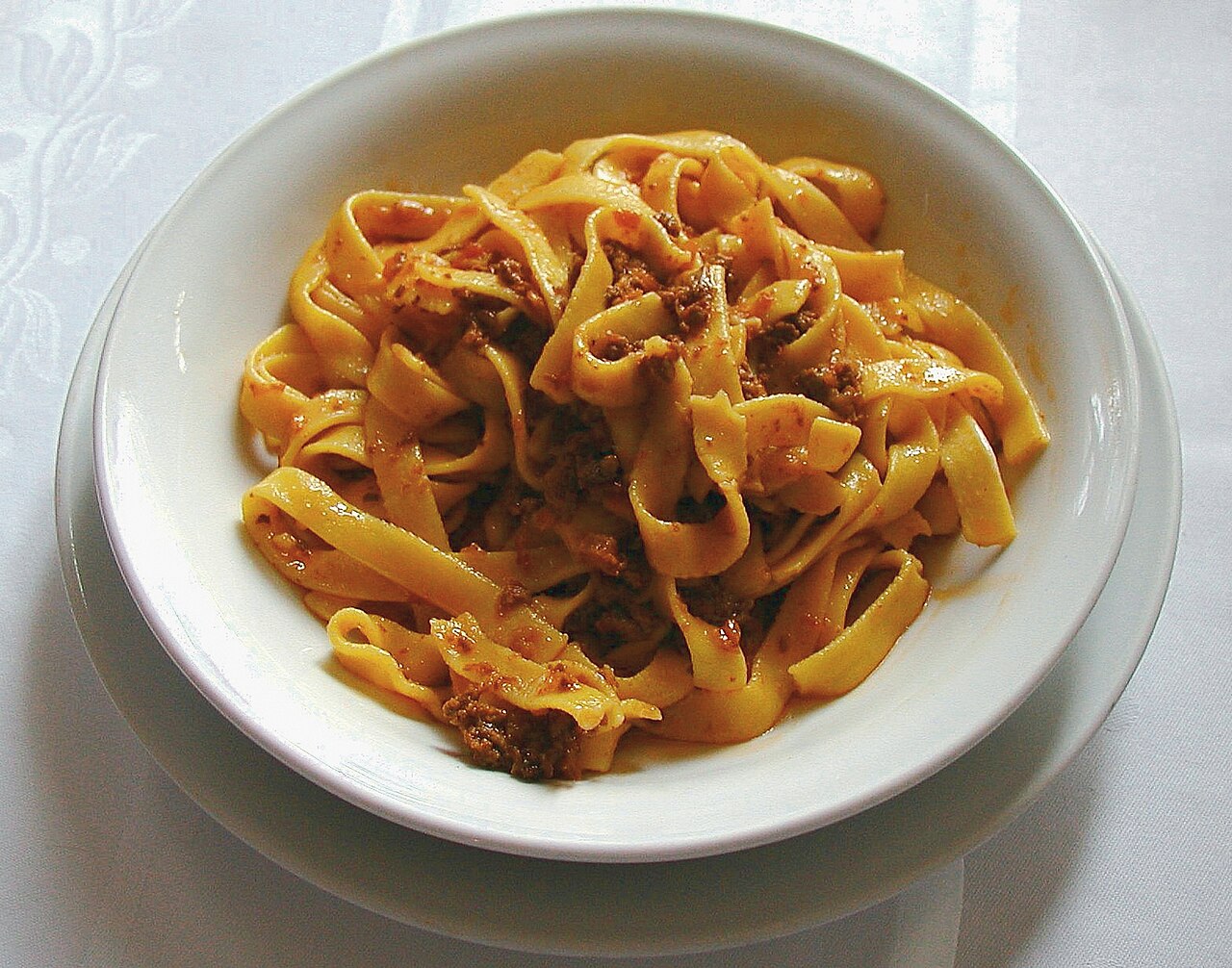 Tagliatelle al Ragù Bolognese — Fotografia real de referência