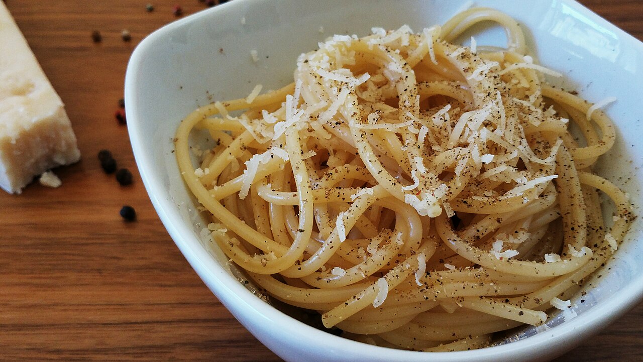 Cacio e Pepe — Fotografia real de referência