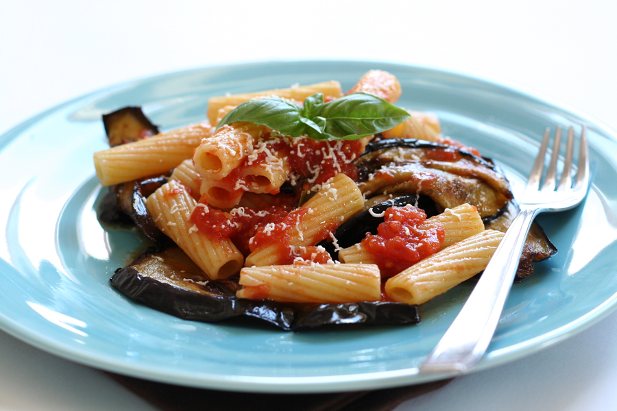 Pasta alla Norma — Fotografia real de referência
