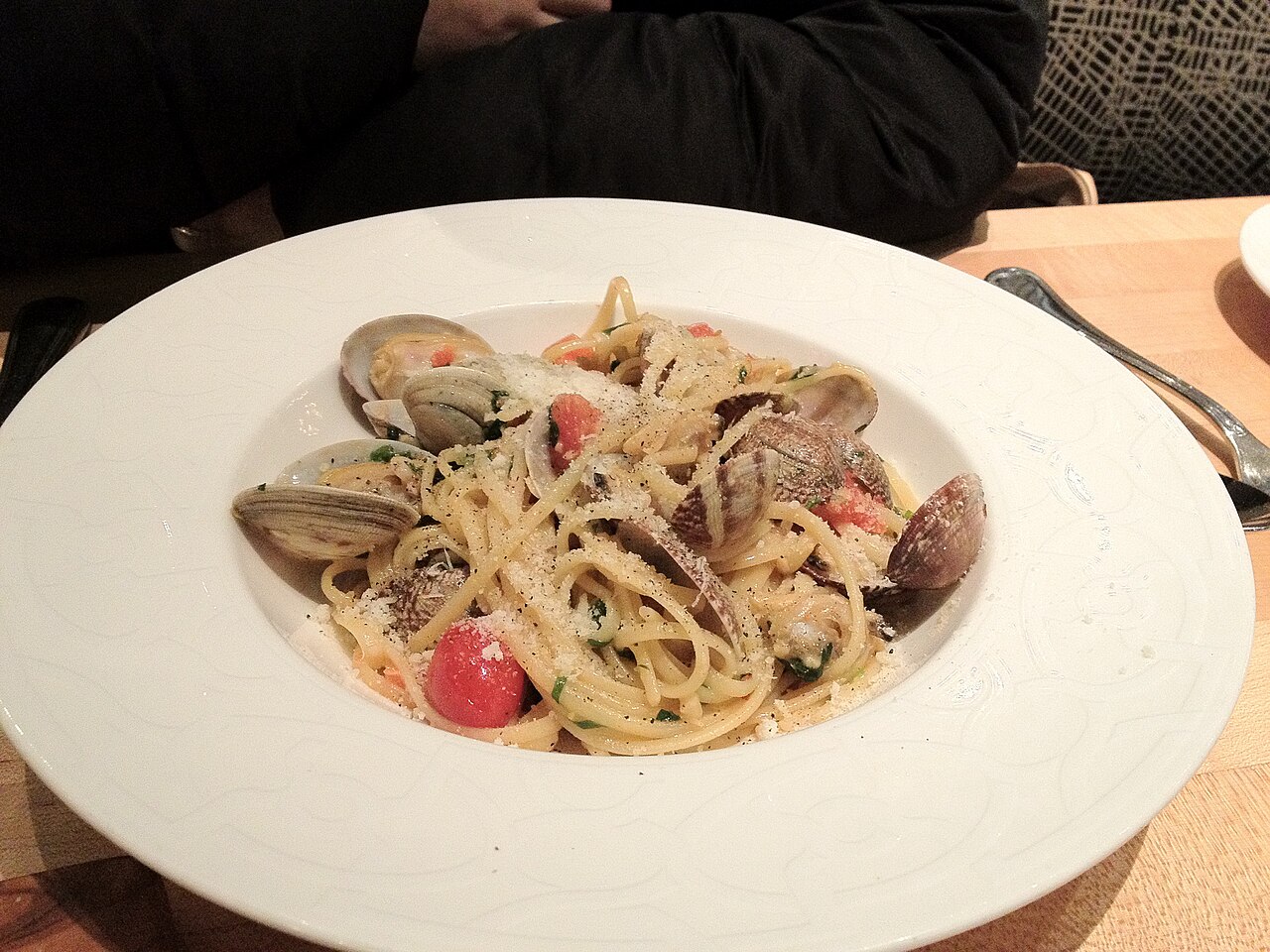 Linguine alle Vongole — Fotografia real de referência