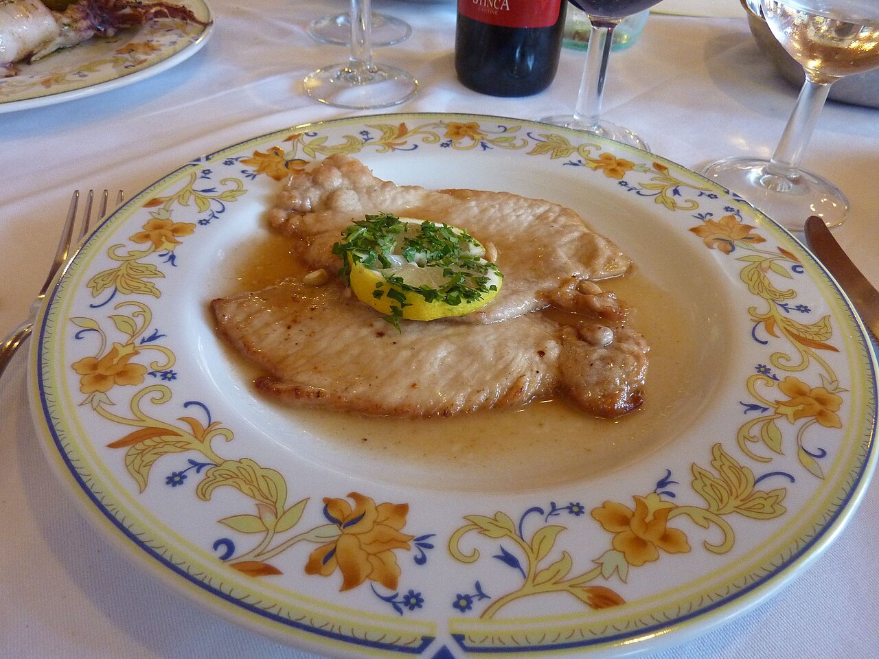 Scaloppine al Limone — Fotografia real de referência