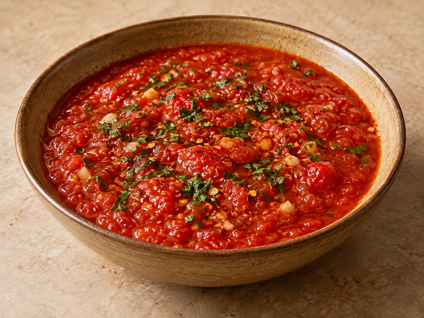 Sugo all'Arrabbiata — Ilustração fotorrealista gerada por IA