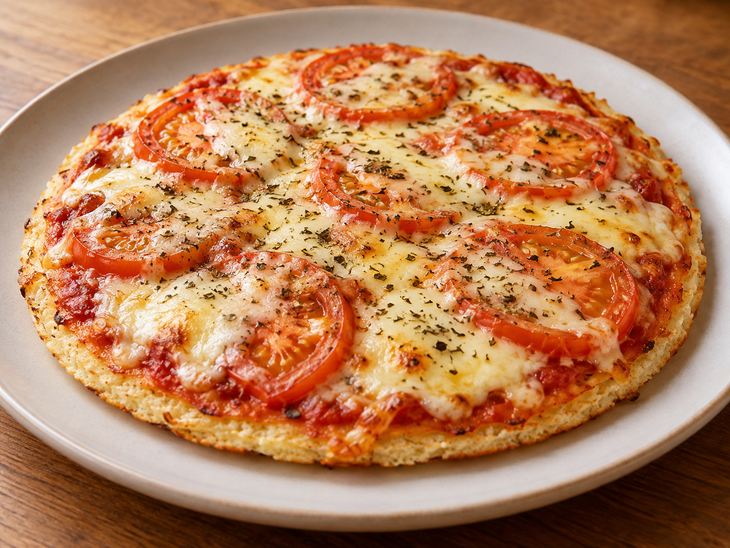 Pizza de tapioca — Ilustração fotorrealista gerada por IA
