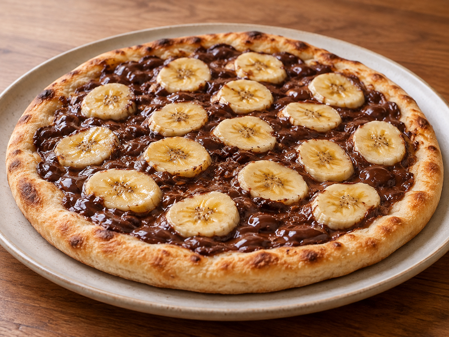 Chocolate e banana — Ilustração fotorrealista gerada por IA