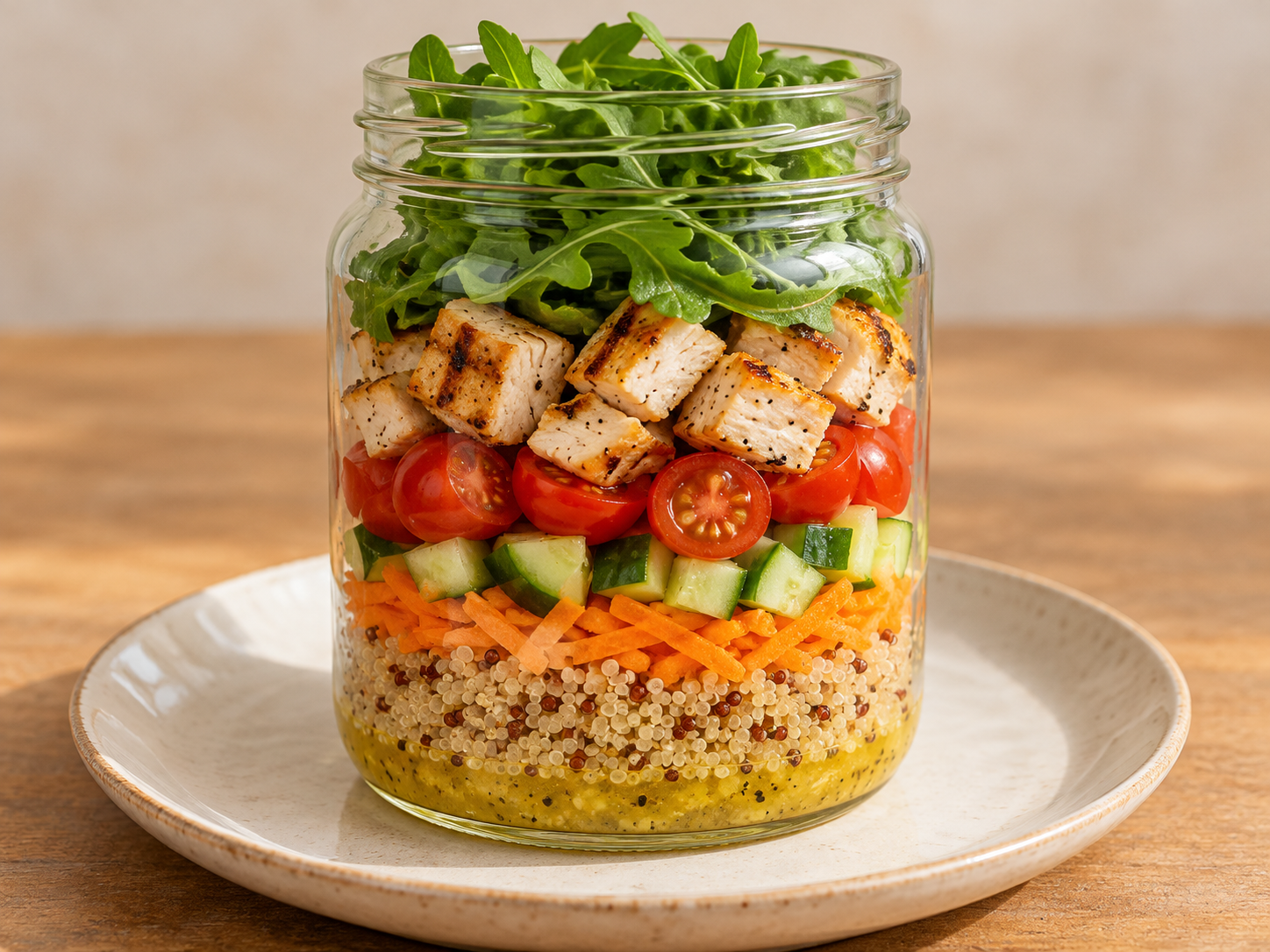 Frango grelhado com quinoa — Ilustração fotorrealista gerada por IA