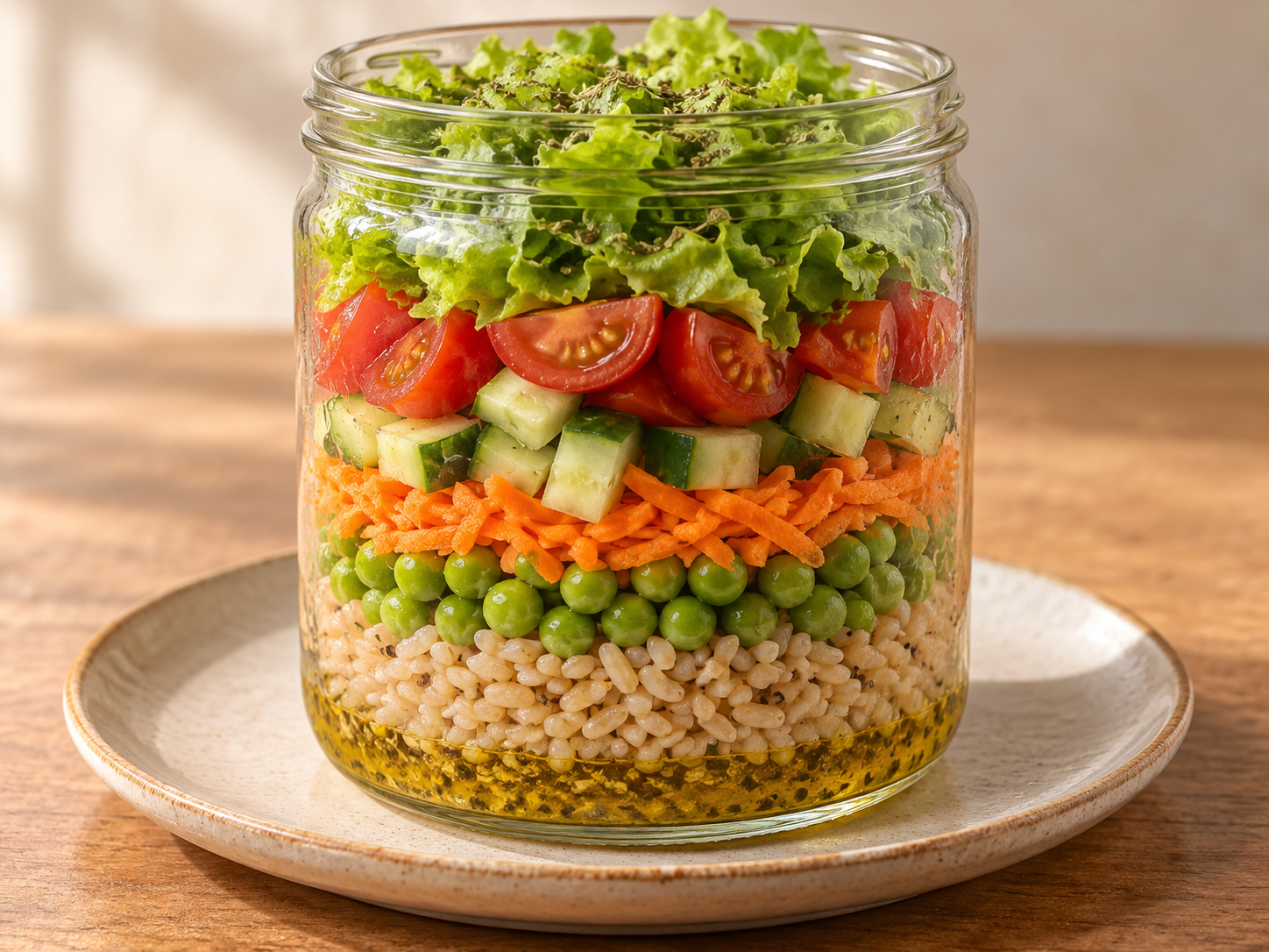 Arroz integral com legumes — Ilustração fotorrealista gerada por IA